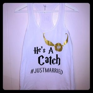 #justmarried harry potter shirt